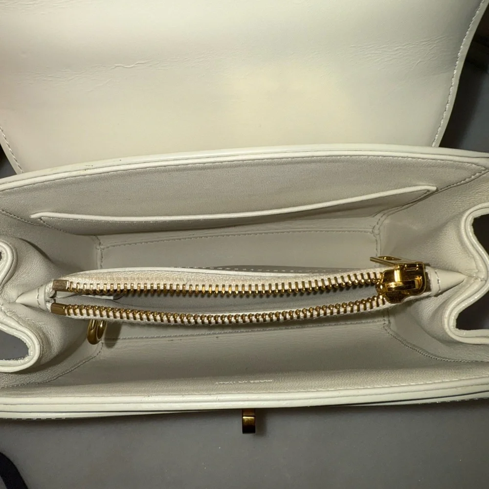 Celine 16 Top Handle Bag Smooth Calfskin Mini Cream